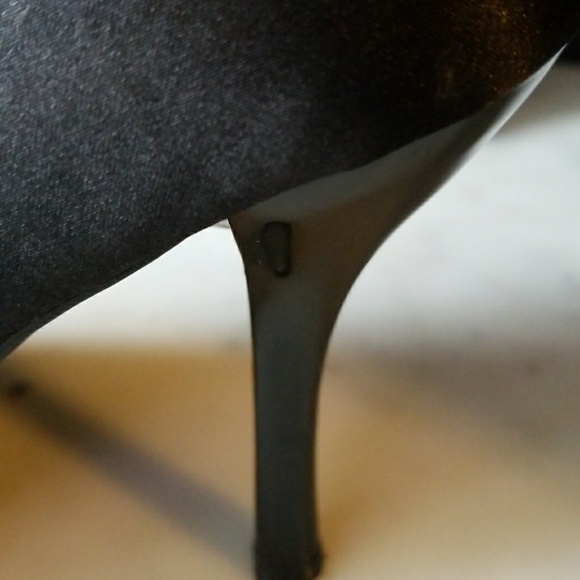 VINTAGE BLACK FABRIC 50's PUMP!!!๐๐ - Picture 4 of 5